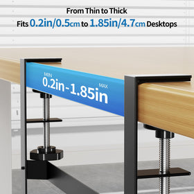 YECAYE easy quick assembly showing tool-free installation under desk