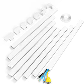 Yecaye front packaging showing full cord hider kit and benefits