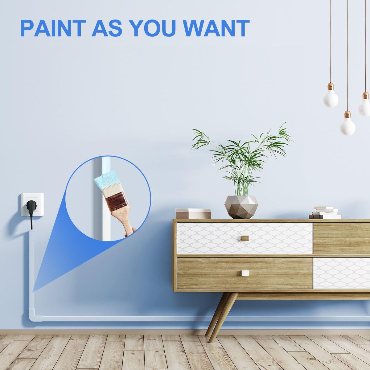 Low-voltage cable organization with Yecaye to protect kids and pets