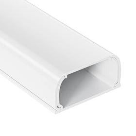 Yecaye large cord hider 47in kit on wall conceals cables neatly.