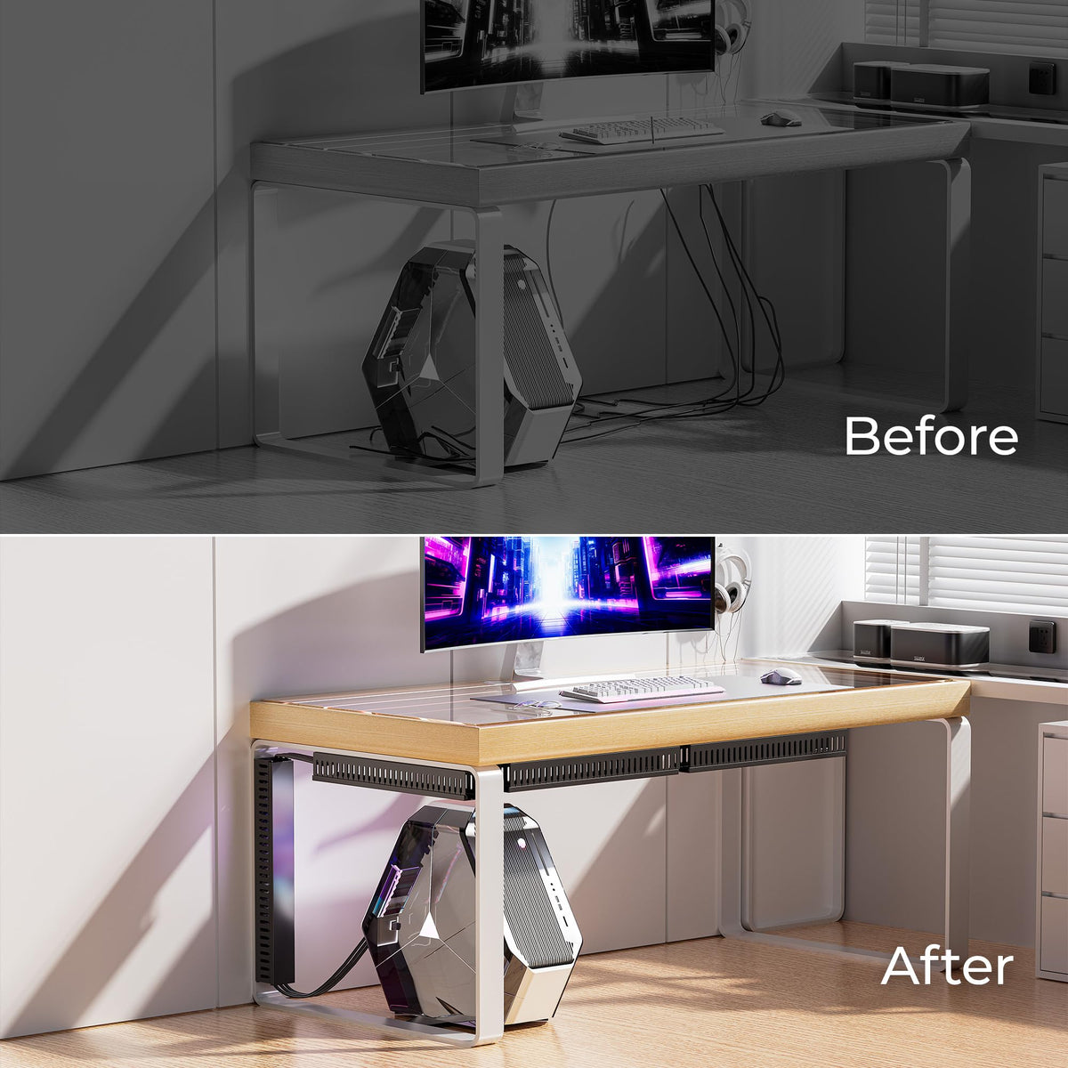 Yecaye paintable and cuttable cable raceway for custom installs