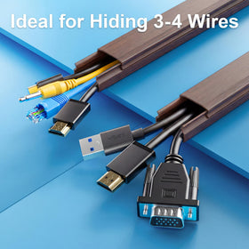 Yecaye paintable wire cover blends with room color for seamless appearance
