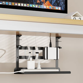 YECAYE sturdy metal construction provides durable cable organization support
