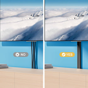 Close-up of pre-applied adhesive shows easy peel and stick installation by Yecaye