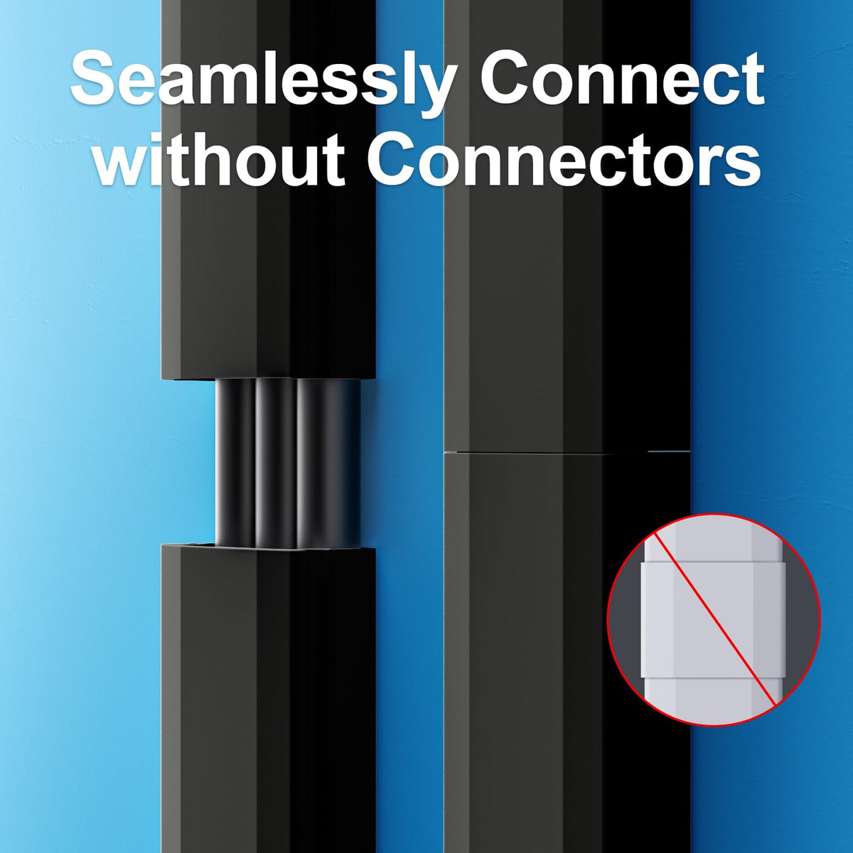 Internal channel dimensions show compact path for organized cable routing by Yecaye