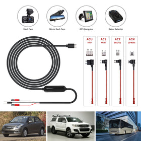Yeecore dash cam hardwire kit shows low voltage protection sensor in action.