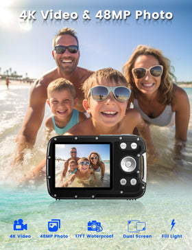 YEEIN dual-screen selfie for easy underwater portraits.