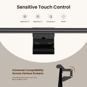 YEELIGHT Monitor Light Bar dimming controls demonstrate smooth brightness and color temp adjustment.