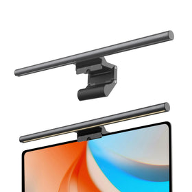 YEELIGHT Monitor Light Bar front view with clip-on fit for flat and curved monitors.