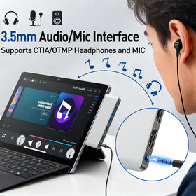 Yeemie Pro 3.5mm audio jack in use enabling clear wired audio and calls