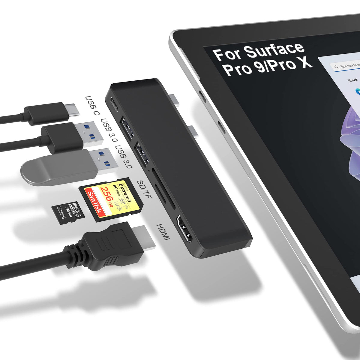 Yeemie Pro Surface Pro dock with 4K HDMI for crisp external display