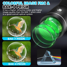 YEGASS 40x60 with BA K4 prism and SMC coating for bright daytime images.