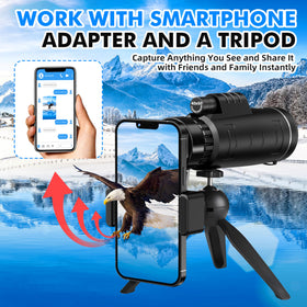 Included accessories for on-the-go viewing kit with YEGASS monocular.