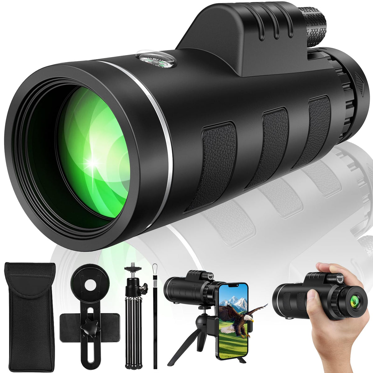 YEGASS 40x60 monocular overview for outdoor adventures and wildlife viewing.