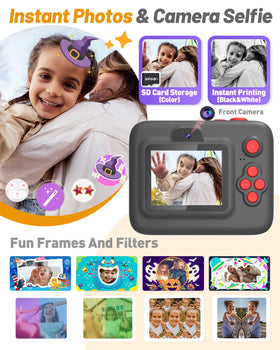 Children using Yehtta camera outdoors capturing candid moments and learning