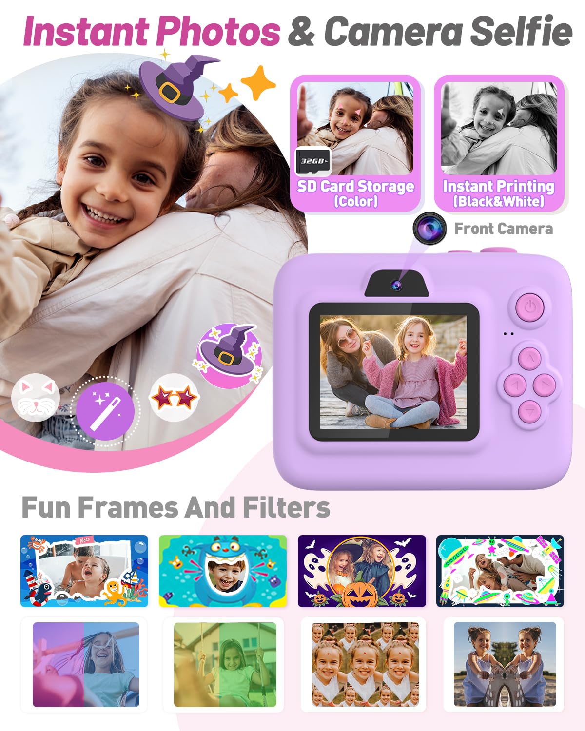 Yehtta thermal print ejecting demonstrating instant inkless photo keepsake