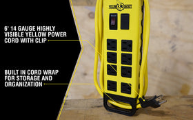 Yellow Jacket Power Block uses 14-gauge construction for long-lasting performance.