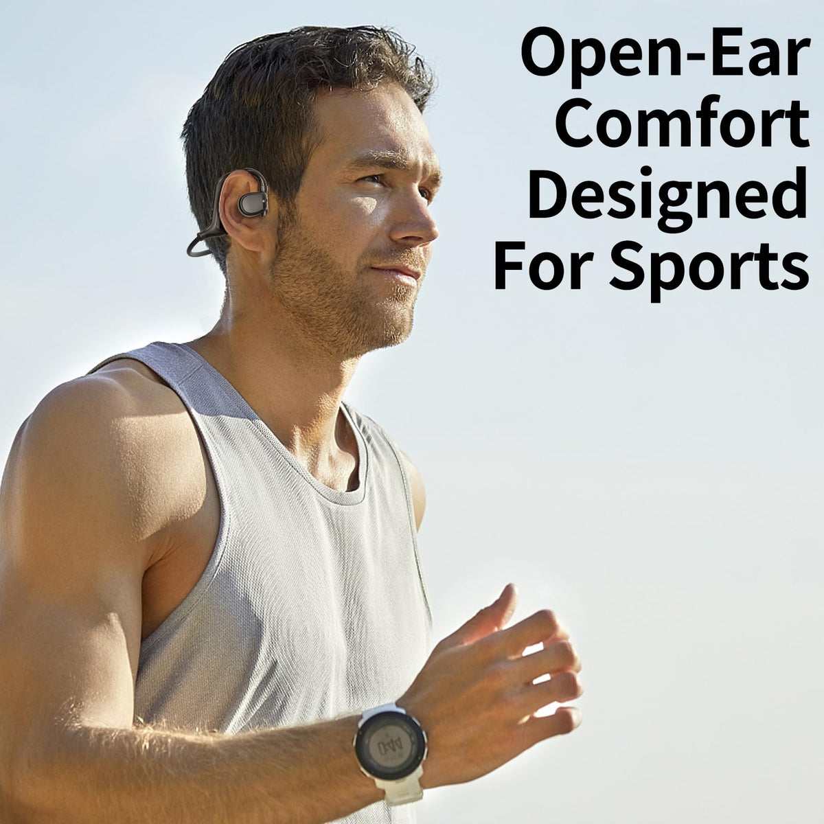 Yenwot Bluetooth open-ear headphones enabling wireless listening while staying aware