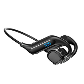 Yenwot bone conduction headphones in open-ear design for safer outdoor listening