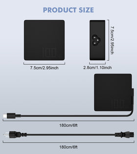 Yenyoh charger in a travel bag with laptop and accessories showing portability benefit