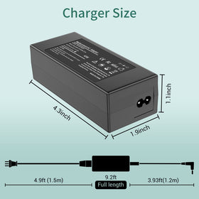 Yenyoh 19.5V 2.31A output clarity, stable charging for HP laptops.