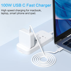 Yenyoh charger side profile shows slim, universal design.