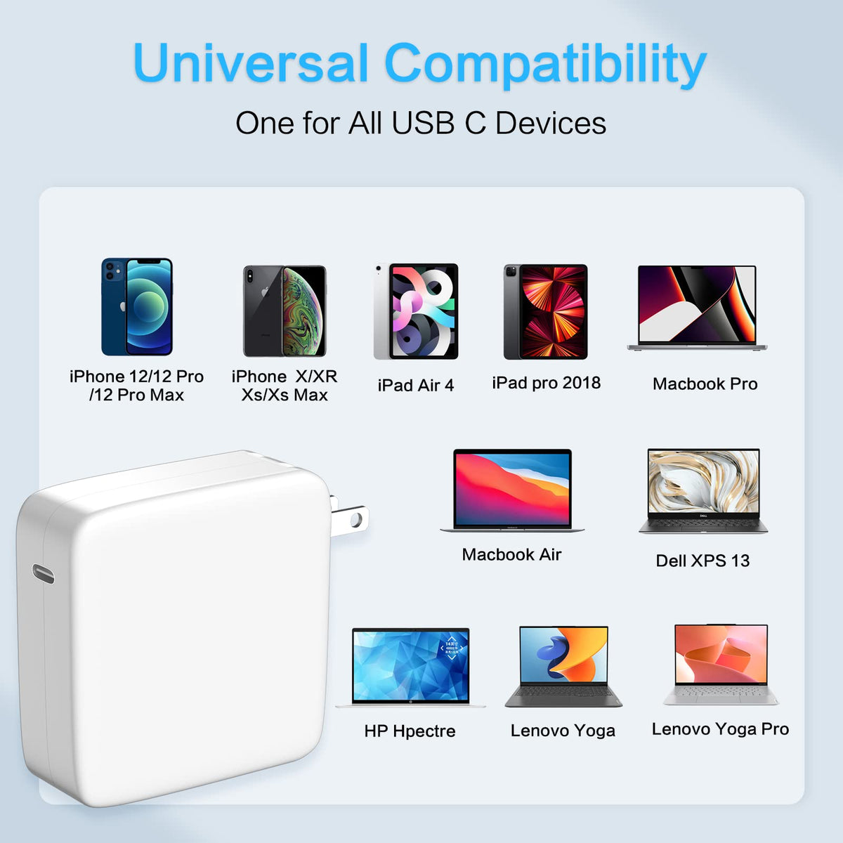 Yenyoh compatibility range covers laptops and tablets for versatile use.