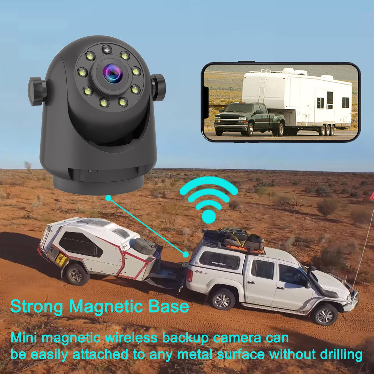 YEOIZO 360-degree rotation camera offers flexible mounting