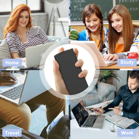 YEOTSMUT USB-C charger cable neatly coiled, emphasizing portable organization