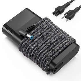 YEOTSMUT 65W/45W charger front view, compact design for HP laptops.