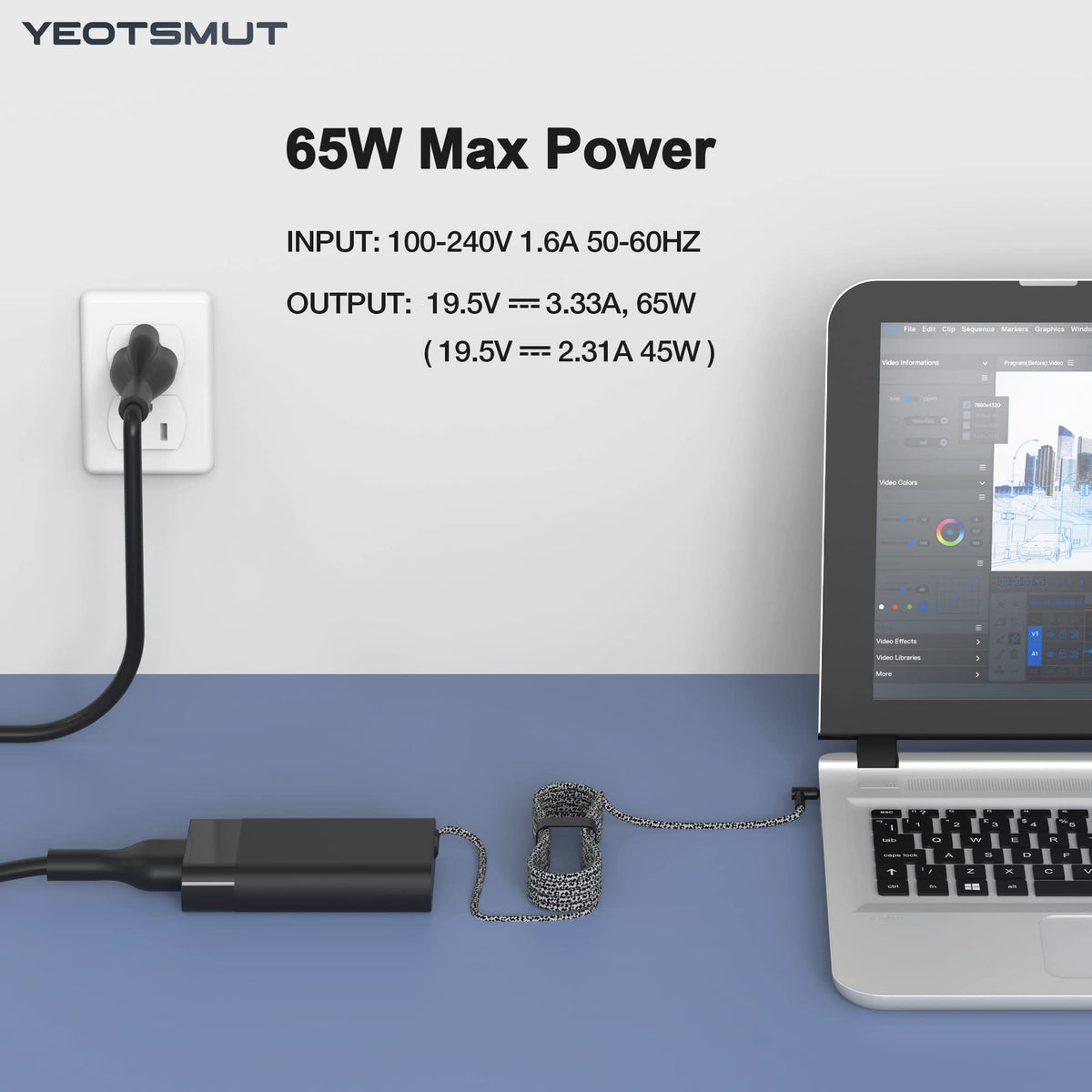 YEOTSMUT blue-tip connector shown for HP compatibility.