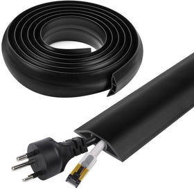YesBes 10 ft floor cord cover protects cables on busy floors.
