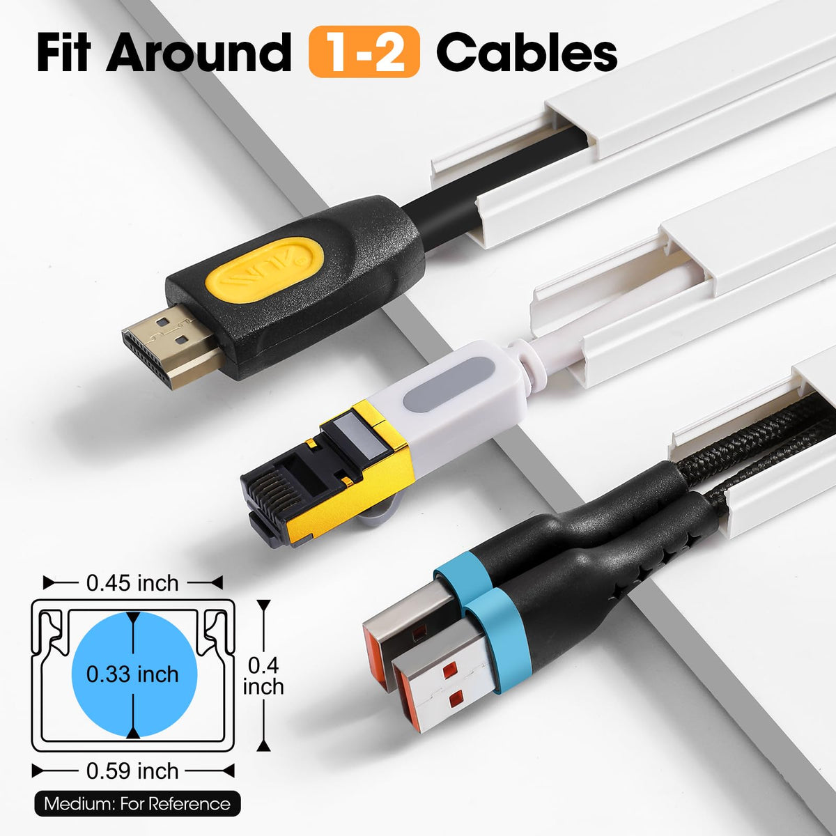 YesBes cord hider kit installation on smooth walls without drilling