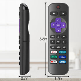 YesBes 4-pack Roku TV remote packaging view.
