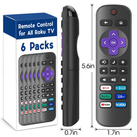 YesBes 6-pack remote durable material closeup emphasizes safe silicone edge.