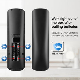 YesBes 9-pack Roku TV remote with shortcuts, designed for easier navigation.