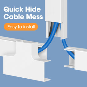 YesBes cord hider kit paintable surface blends with wall color