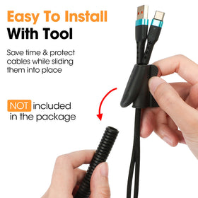 YesBes loom cut-to-length enables custom insulation for computer and AV cables.