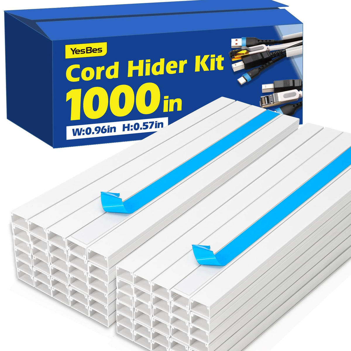 YesBes front packaging showing full 1000in kit and included fittings for tidy installation
