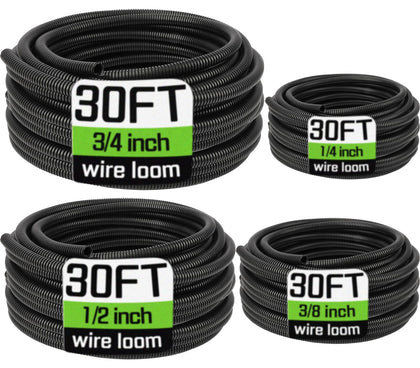 YesBes front packaging showing four diameter tubes and 30ft lengths protecting wires