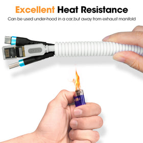 YesBes indoor-outdoor loom protects computer and TV cables.