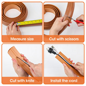 YesBes PVC cord cover creates smooth, hazard-free walking surfaces.