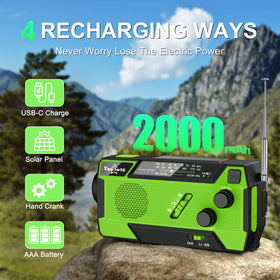 yesiwtc flashlight and six LED reading lights illuminated, delivering reliable emergency light