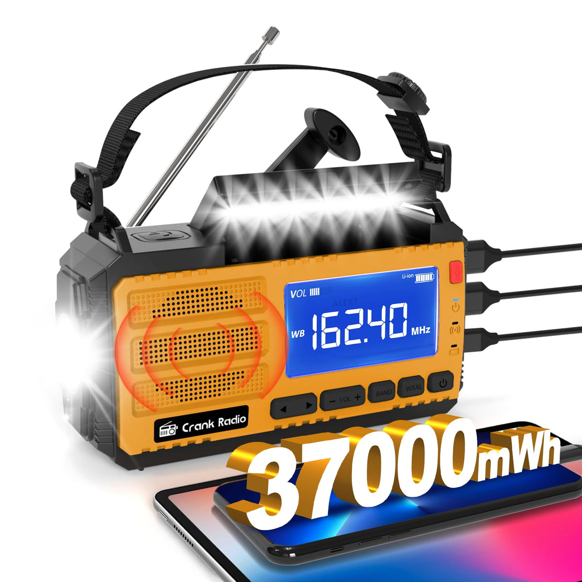 yesiwtc front panel with LCD showing frequency and battery, clear status display benefits