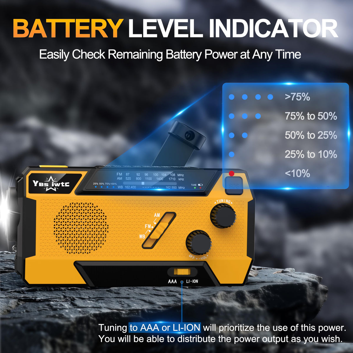 yesiwtc tuning NOAA weather band for timely hazard information