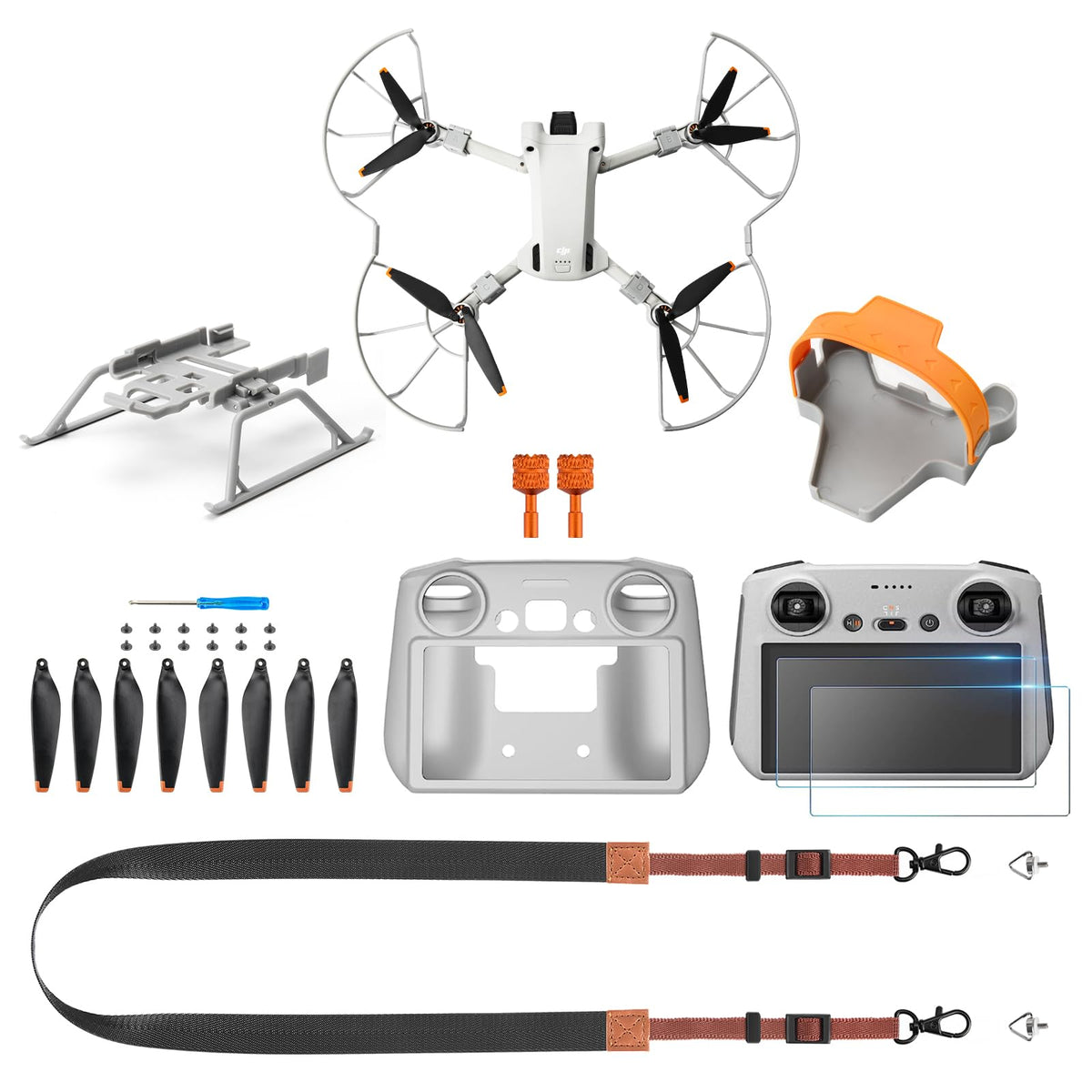 YETEETH Mini 3 Pro propeller guard enhances flight safety and blade protection.