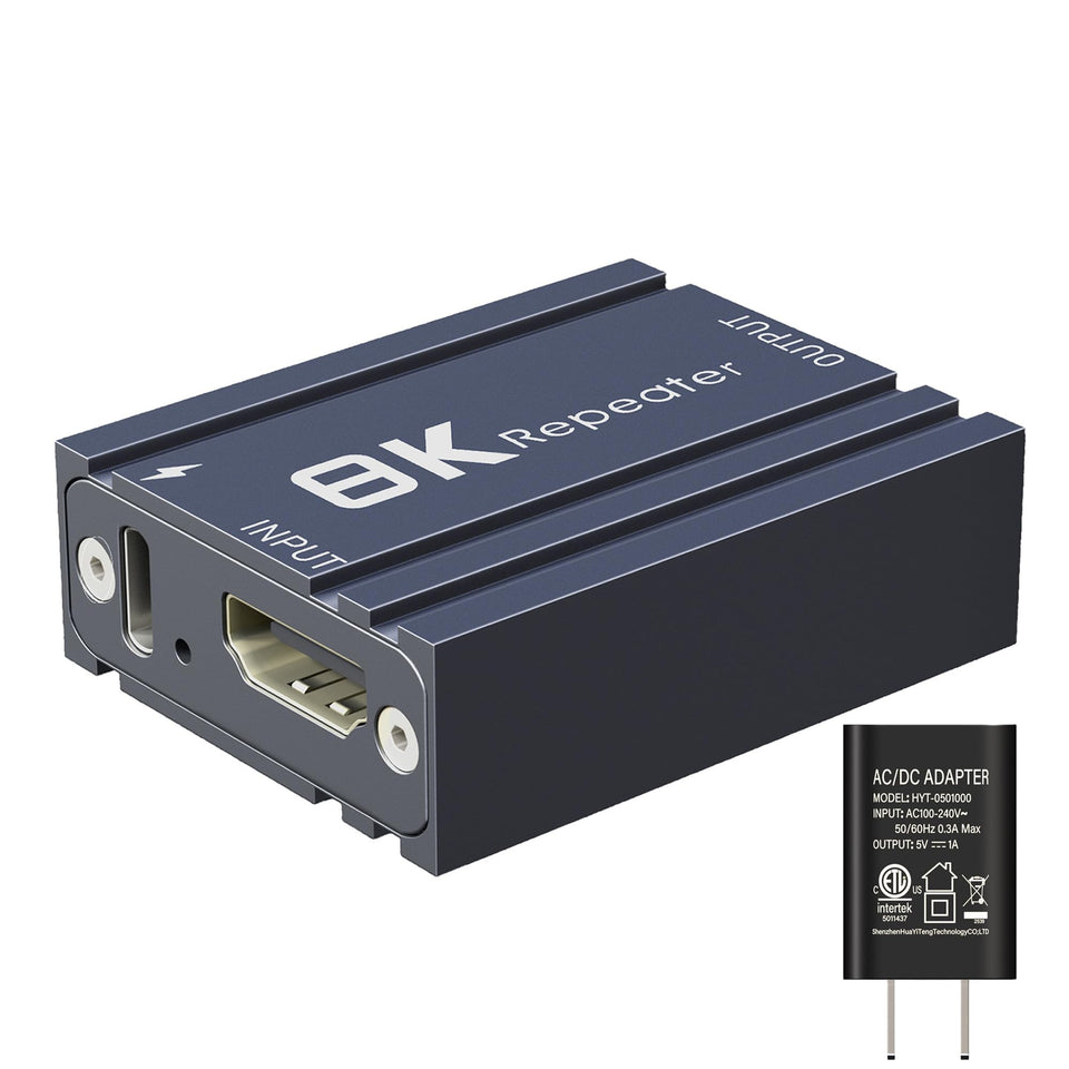 YEUGICEO front view of repeater showing ports and compact design for reliable signal