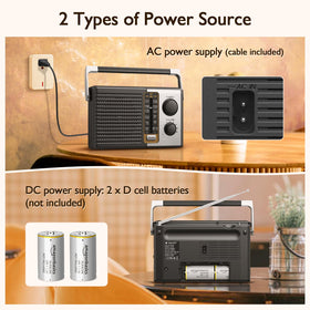 Yewrich AM FM radio speaker delivers clear sound for room-filling audio.