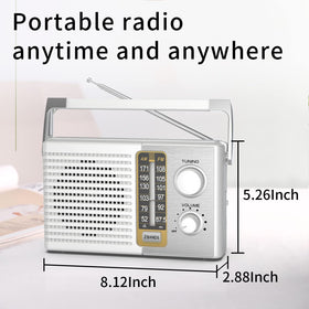 Yewrich radio with headphone jack enables private listening