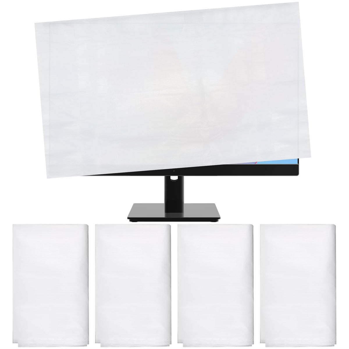 YEXEXINM foam flat screen TV cover protects up to 65-inch TVs during moving.